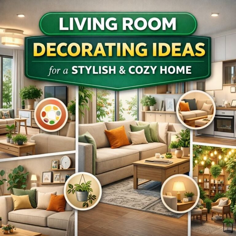 🛋️ Living Room Decorating Ideas for a Stylish & Cozy Home
