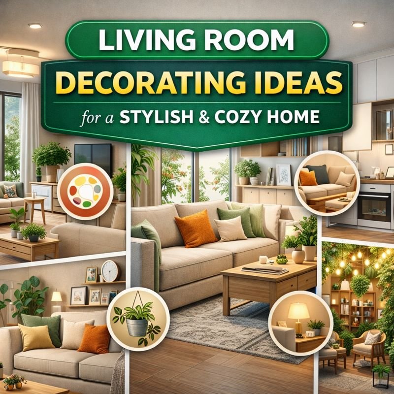 🛋️ Living Room Decorating Ideas for a Stylish & Cozy Home