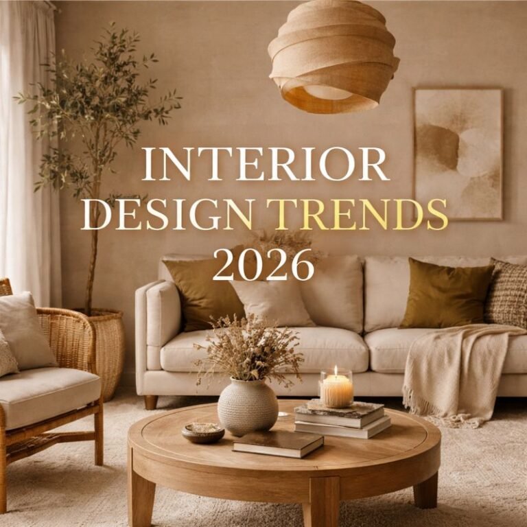 Interior Design Trends 2026: Beautiful, Smart & Sustainable Homes