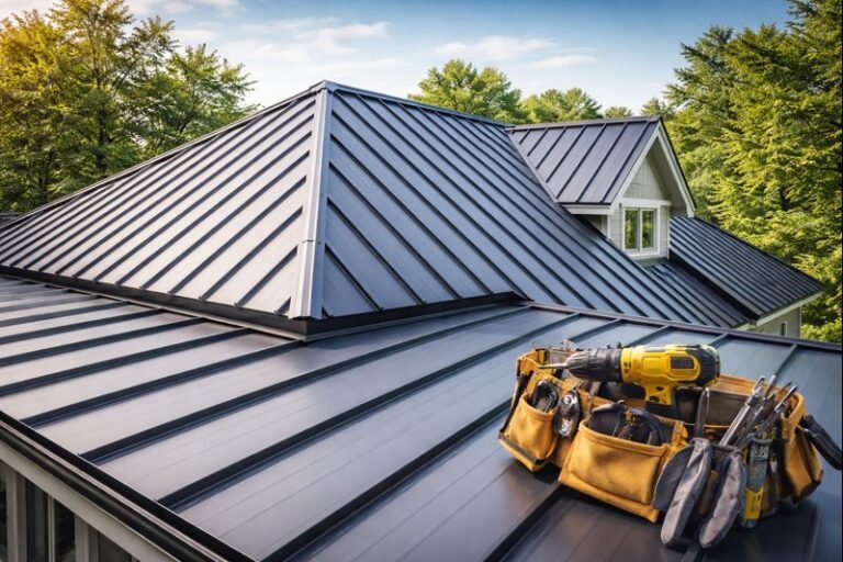 Standing Seam Metal Roof Installation